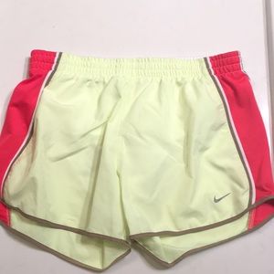 Nike dri-fit running shorts-M, yellow/white/red